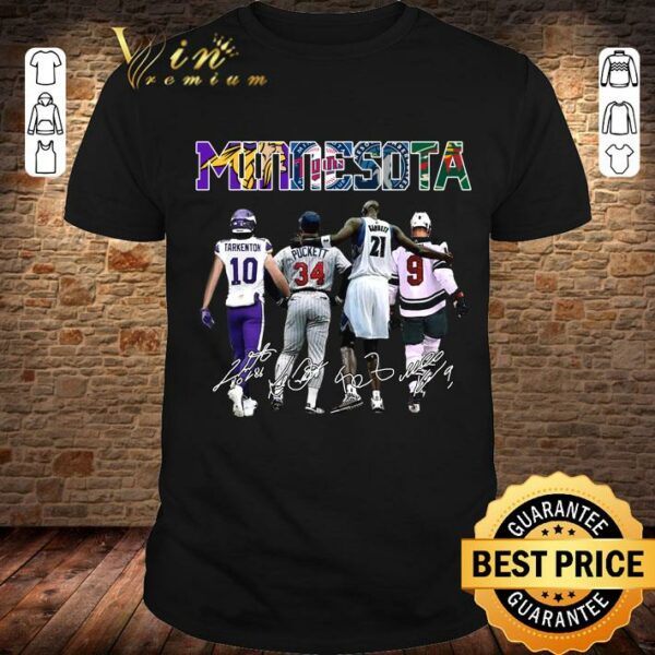 Official Minnesota sports teams signatures shirt