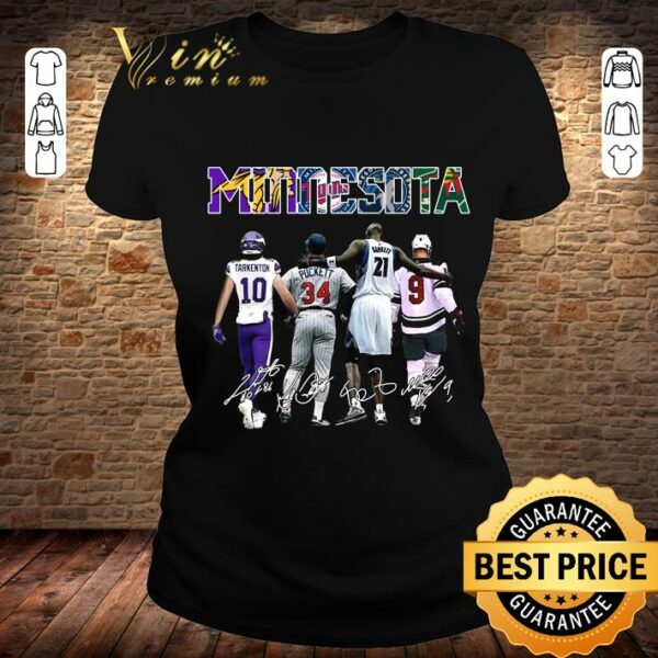 Official Minnesota sports teams signatures shirt
