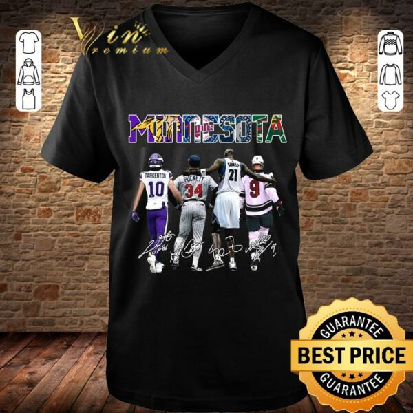 Official Minnesota sports teams signatures shirt