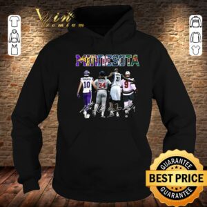 Official Minnesota sports teams signatures shirt 3