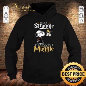 Best Snoopy Potter life's a struggle when you're a muggle shirt 3