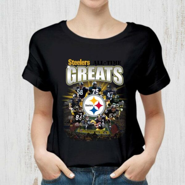 Official Steelers all time greats signatures shirt