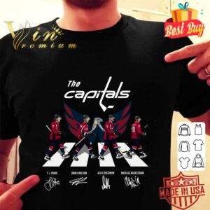 Original The Capitals Abbey Road signatures shirt 1