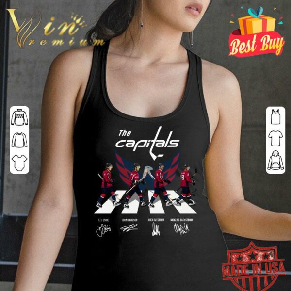 Original The Capitals Abbey Road signatures shirt