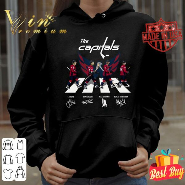 Original The Capitals Abbey Road signatures shirt