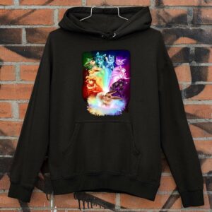 Original 3D Colors Eevee Pokemon Evolution Rainbow Flareon Espeon Jolteon Umbreon Sylveon Vaporeon Leafeon Glaceon shirt 3