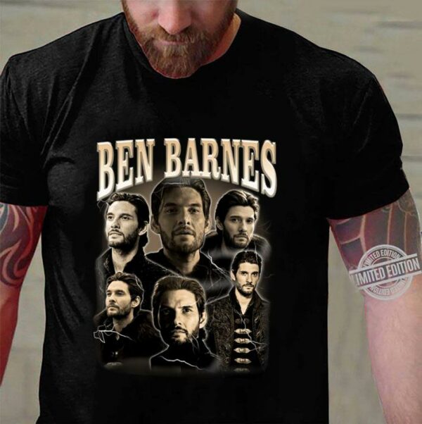 Ben Barnes Shadow and Bone Movie Vintage 90's Retro The Darkling Barnes and Noble Shirt