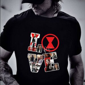 Funny Black Widow Scarlett Johansson Marvel Comics Avengers Superheroes Signature Shirt 1