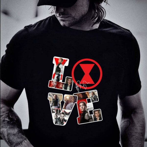 Funny Black Widow Scarlett Johansson Marvel Comics Avengers Superheroes Signature Shirt