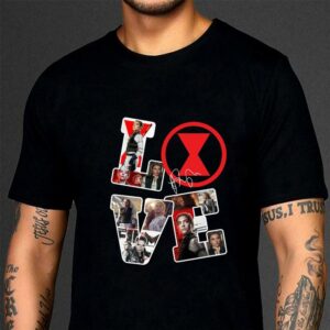 Funny Black Widow Scarlett Johansson Marvel Comics Avengers Superheroes Signature Shirt 2