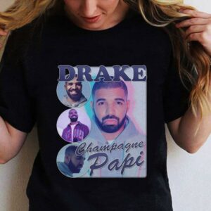 Drake Champagne Papi Hip Hop Bootleg Rapper Vintage Style Shirt 1