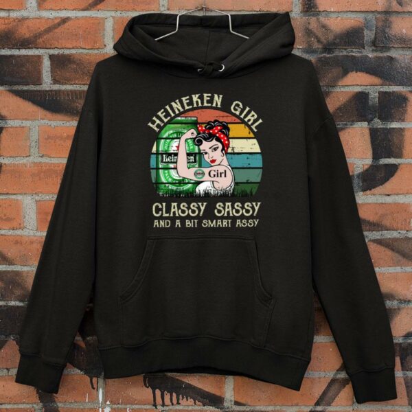 Hot Heineken Girl Classy Sassy And A Bit Smart Assy Matching Couples Drinking Drunker Half Shirt