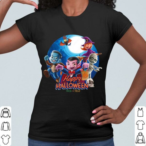 Chibi Dracula and Friends Trick Or Treat Hotel Transylvania 2 Happy Halloween Shirt