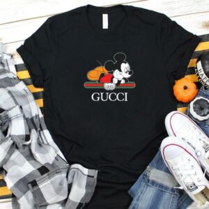 Fashion Gucci Mickey Mouse Shirt, Gucci Logo Kids T-Shirt