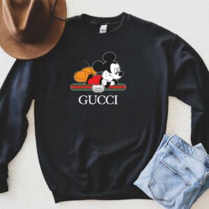 Fashion Gucci Mickey Mouse Shirt, Gucci Logo Kids T-Shirt