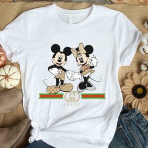 Gucci Mickey Mouse and Minnie Mouse Shirt, Walt Disney Baby Gucci Mickey Mouse Shirt