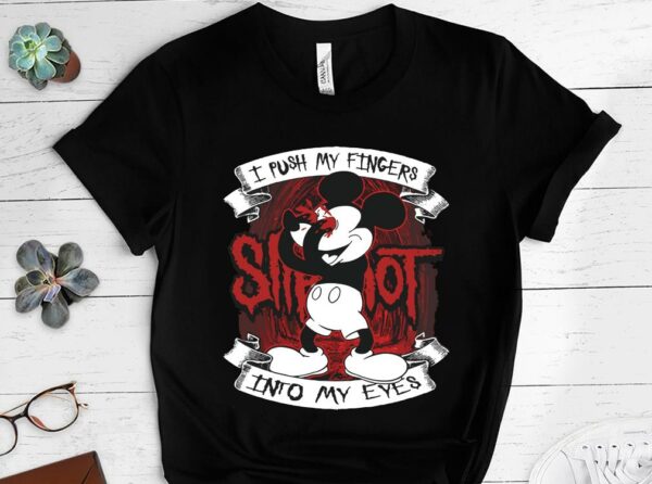 Halloween Mickey Mouse Disney I Push My Fingers Into My Eyes Shirt