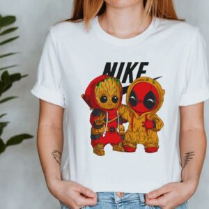 Official Nike Baby Groot And Baby Deadpool Shirt 1