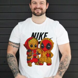 Official Nike Baby Groot And Baby Deadpool Shirt 2