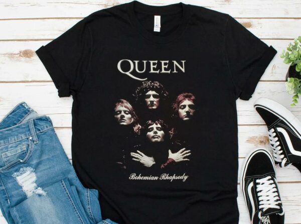 Official Queen Bohemian Rhapsody Shirt, Queen Rock band Shirt