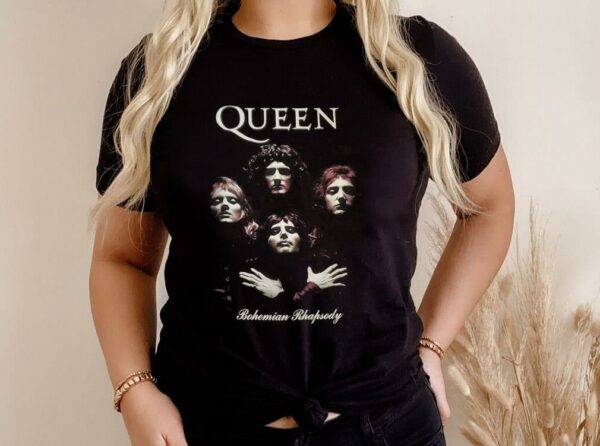 Official Queen Bohemian Rhapsody Shirt, Queen Rock band Shirt