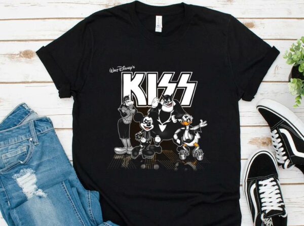 Premium Kiss Band Disneys Mickey Mouse Shirt