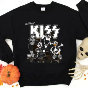 Premium Kiss Band Disneys Mickey Mouse Shirt