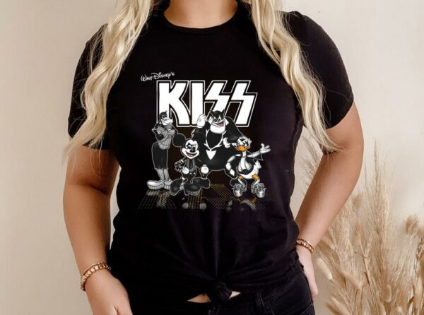 Premium Kiss Band Disneys Mickey Mouse Shirt