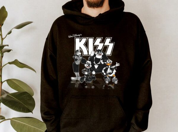 Premium Kiss Band Disneys Mickey Mouse Shirt