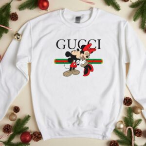 Vintage Mickey Shirt, Gucci Mickey Mouse and Minnie Shirt, Gucci Mickey and Minnie Shirt 1