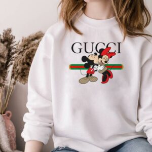 Vintage Mickey Shirt, Gucci Mickey Mouse and Minnie Shirt, Gucci Mickey and Minnie Shirt 3
