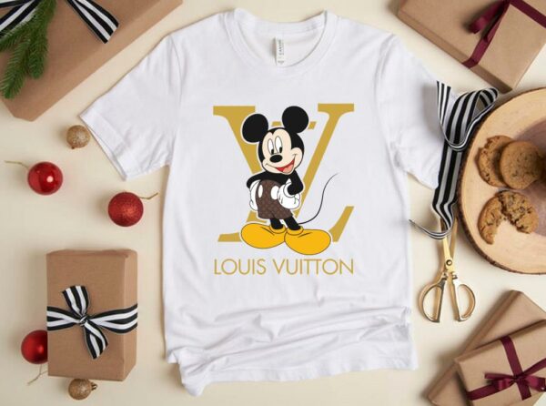 Walt Disney Shirt, Walt Disney Mickey LV Shirt, Mickey Mouse Louis Vuitton Shirt