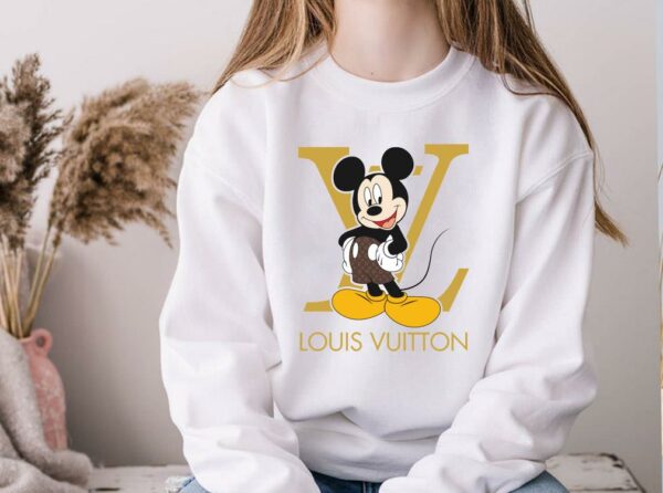 Walt Disney Shirt, Walt Disney Mickey LV Shirt, Mickey Mouse Louis Vuitton Shirt