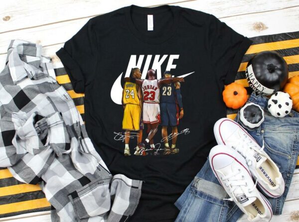 Awesome Nike Kobe Bryant Michael Jordan And LeBron James Signature Shirt