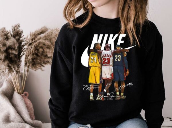 Awesome Nike Kobe Bryant Michael Jordan And LeBron James Signature Shirt