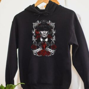 Awesome Thomas Shelby Peaky Blinders Shirt, Thomas Shelby Skull Rose Family Is Power Shirt 2