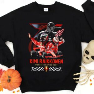 Hot Kimi Raikkonen World Championship 2007 Shirt, Kimi Raikkonen 20 Years 2001 2021 Formula One Shirt 1