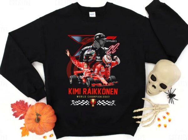 Hot Kimi Raikkonen World Championship 2007 Shirt, Kimi Raikkonen 20 Years 2001 2021 Formula One Shirt