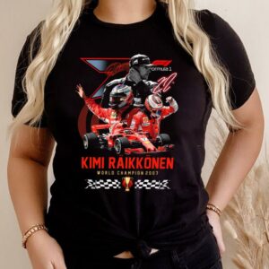 Hot Kimi Raikkonen World Championship 2007 Shirt, Kimi Raikkonen 20 Years 2001 2021 Formula One Shirt 2