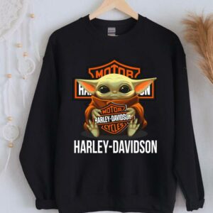 Limited Star Wars Baby Yoda Motor Harley Davidson Shirt