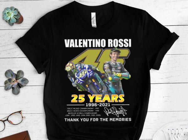 Limited Valentino Rossi 25th Anniversary Shirt