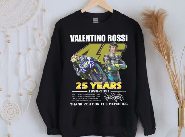 Limited Valentino Rossi 25th Anniversary Shirt