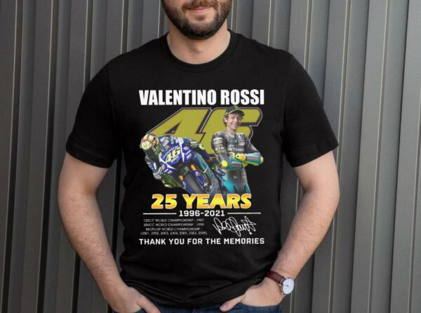 Limited Valentino Rossi 25th Anniversary Shirt