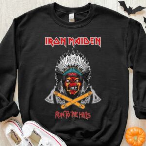 Original Iron Maiden Native American Run To The Hills Shirt, Iron Maiden Native American Shirt 2
