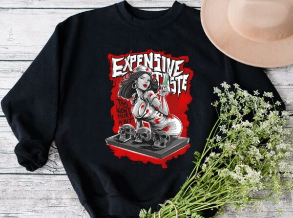 Premium The Nurse And Skull Shirt, Nurse Expensive Taste This Wont Hurt A Bit Shirt