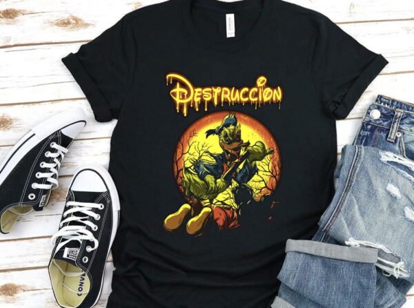 Vintage Destruccion Donald Duck Mickey Mouse Shirt, Disney Destruccion Halloween Shirt, Donald Horror Shirt
