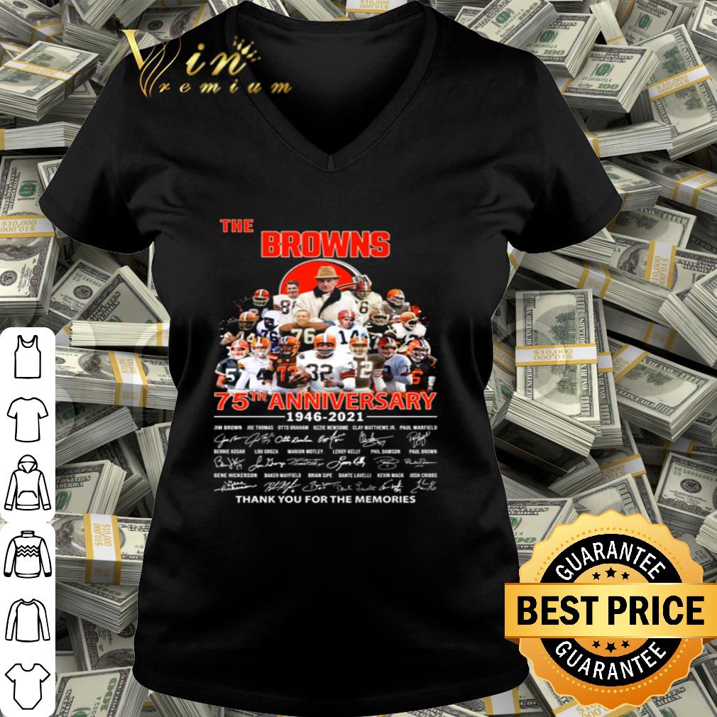 cleveland browns 75th anniversary shirt