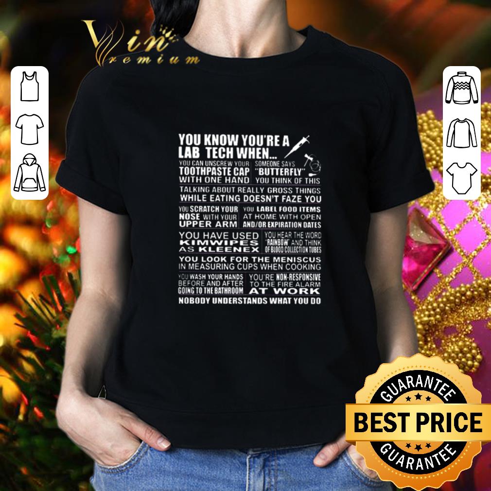 You know you’re a lab tech when you can unscrew your toothpaste cap