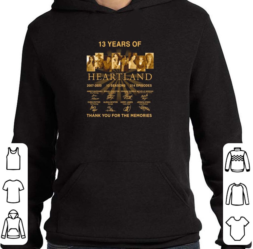 Nice 13 Years of Heartland 2007-2020 13 seasons 214 episodes all characters signatures shirt 9 Nice 13 Years of Heartland 2007-2020 13 seasons 214 episodes all characters signatures shirt