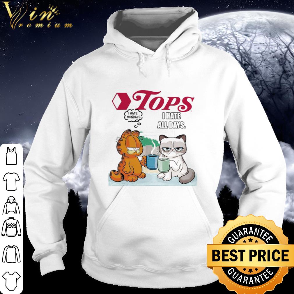 Nice Tops Supermarket Grumpy Cat And Garfield I Hate Monday All Days shirt 9 Nice Tops Supermarket Grumpy Cat And Garfield I Hate Monday All Days shirt